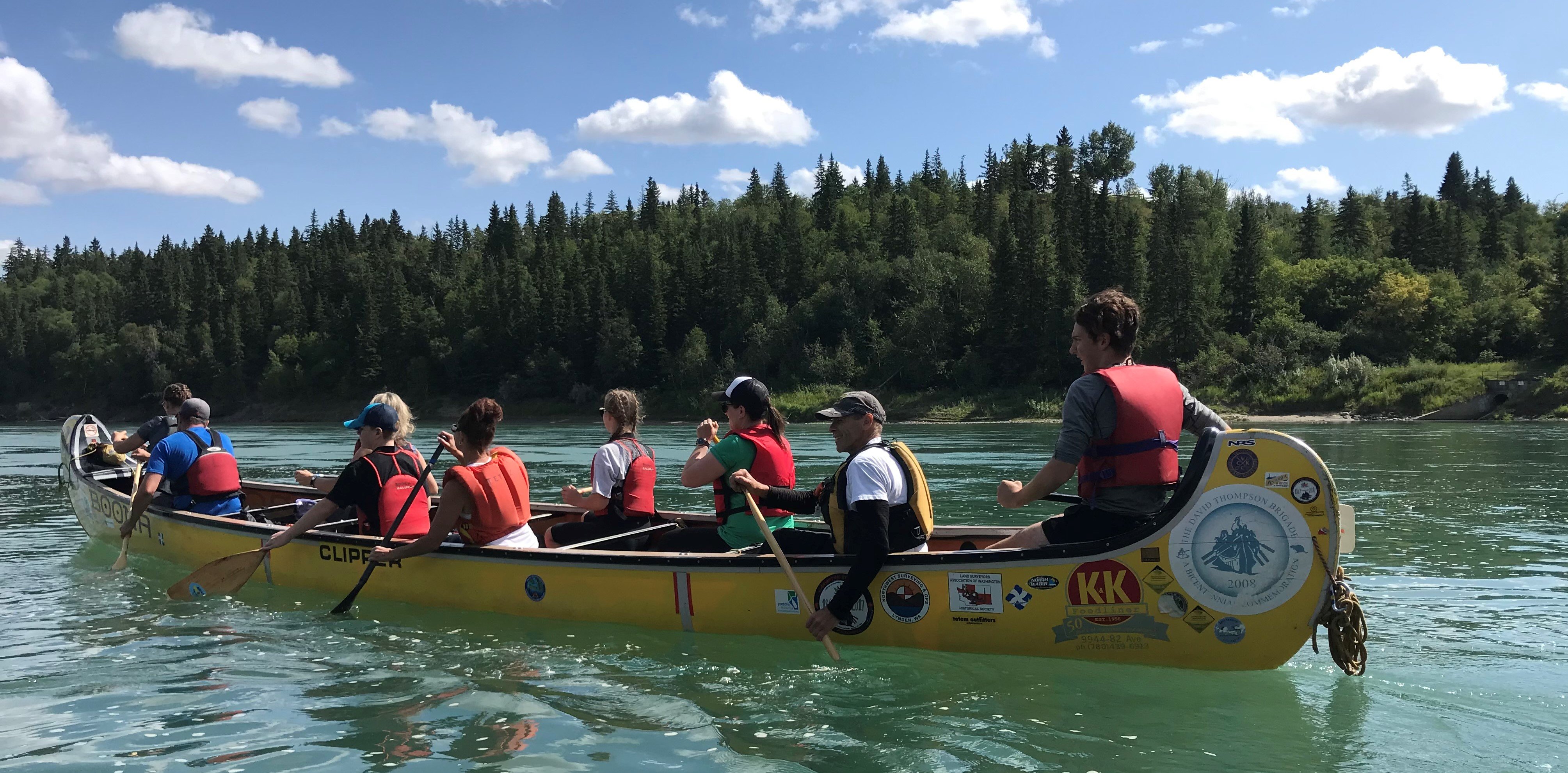 Results Team at the North Saskatchewan River