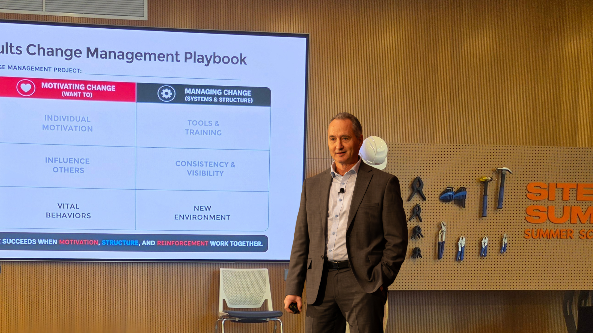Sean Fitzgerald, Chief Transformation Officer at Results, presenting at SiteSummit